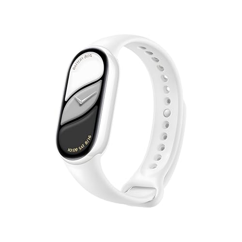 XIAOMI Mi Smart Watch Band 10, 5ATM Waterproof Fitness Step Tracker Sports Digital Smart Watch Health Band for Men Women, 1.72' AMOLED Display, 150+ Sports Modes 24/7 Sleep Monitor (Ceramic Edition)