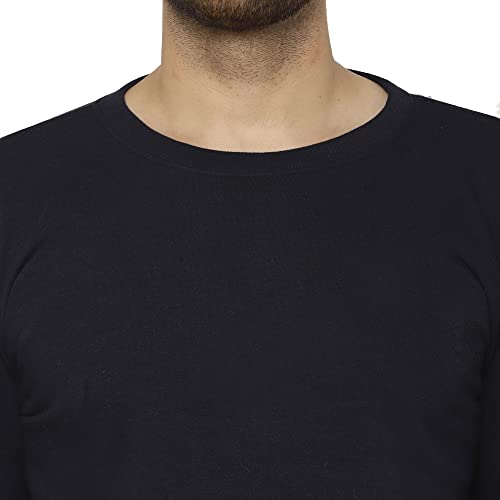 Image of Mack Jonney Fleece Round Neck Sweatshirt for Men (Pack of 2)-SW RN NVY Sky 02-P