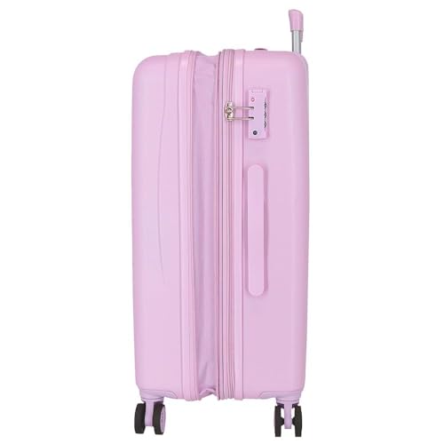 Set de valises lila Movom Good Day robuste en ABS rigide à serrure - 6