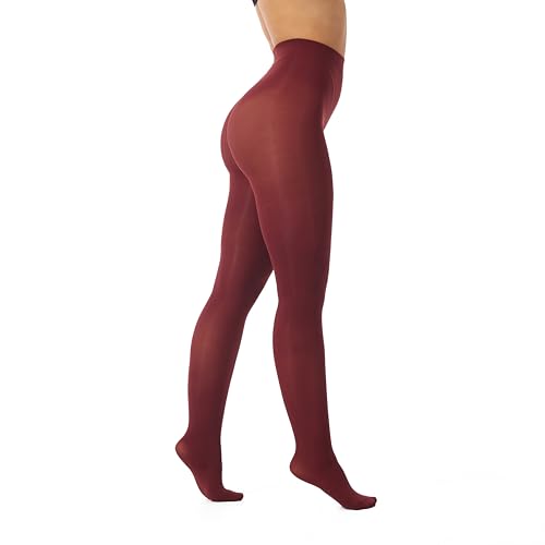 Image of Frola Semi Opaque Tights for Women 40 Denier Matte Solid Color Pantyhose Soft Stockings Nylons Under Dress