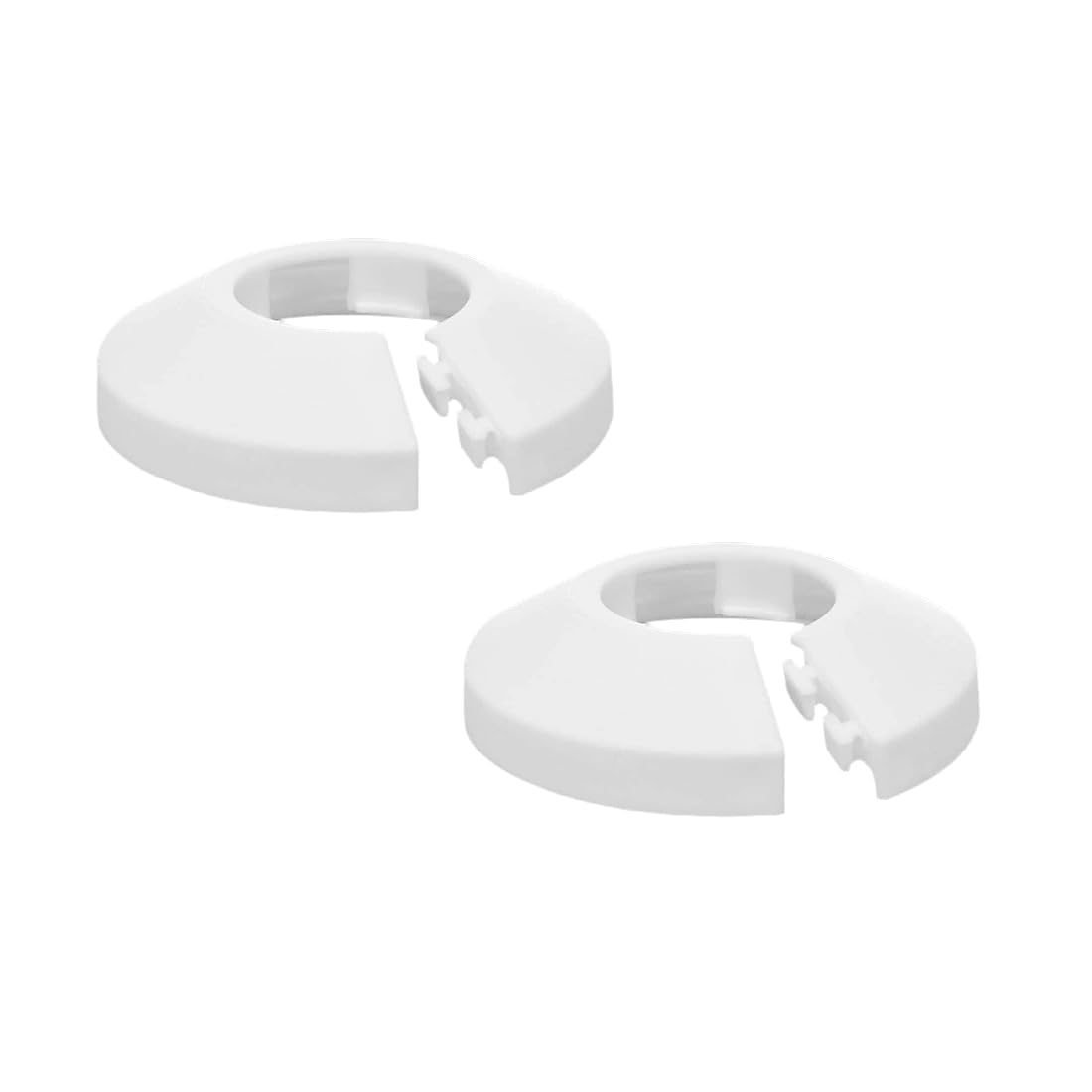 Licqic White 2 Pcs Radiator Pipe Cover, Radiator Ring For 15 Mm Diameter Pipe Trim