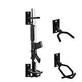 SUNAIAD Waffenständer Wandmontage, Metall Schrotflintenhalter Waffenhalter für Den Innenbereich, Verstellbarer Gewehrständer Langwaffen mit Weicher Polsterung, Gewehrhalter für Zuhause Garage Büro