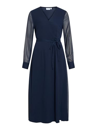 Vila Vifalia V-Neck L/S Midi Dress - Noos/Dc