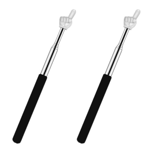 BIRLOZA 2PCS Télescopique Pointeur Bâton de Pointage Extensible avec Lanière Présentation Télescopique Bâton Pointeurs Rétractables Adapté Aux...