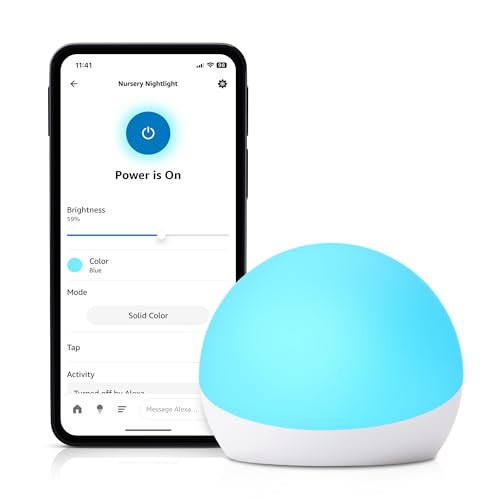 Echo Glow - Multicolor smart lamp, Works with Alexa