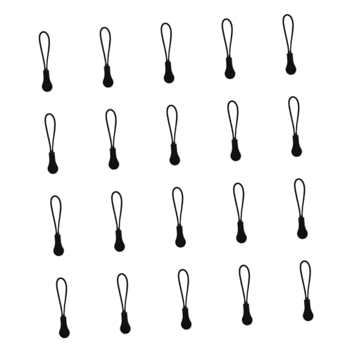 ERINGOGO 20pcs Zipper Pull Tabs Loop Cord Ends Luggage Zipper Pulls for Backpacks Boys and Girls