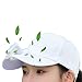 KUMADAI Cappello con Ventilatore USB Cappello Baseball Donna Cappellino con Ventola Cappello Tennis con Ventilatore Rinfrescante Estivo Cappello da Sole Cappello Trekking,Bianca