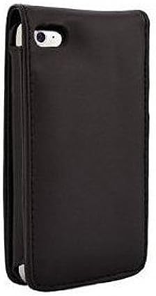niceEshop Black Leather Folio Flip-Up Folding Case Cover for Apple iPod Touch 4th Gen Generation 4G 8GB 32GB 64GB