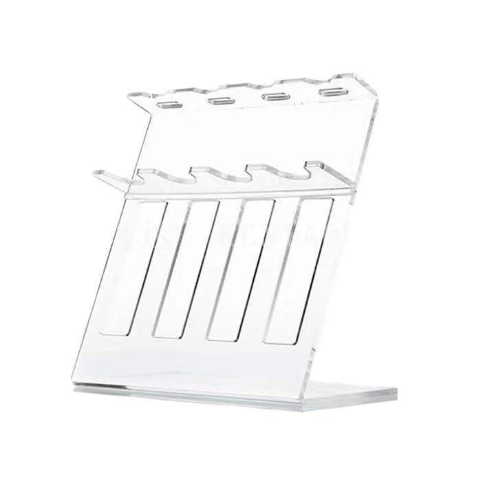 Soporte de pipeta de laboratorio transparente en forma de Z for 5 pipetas multicanal/monocanal