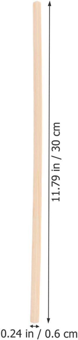 Wooden Window Molding Trim 6mm Triangular Strip 12pcs for Decoration