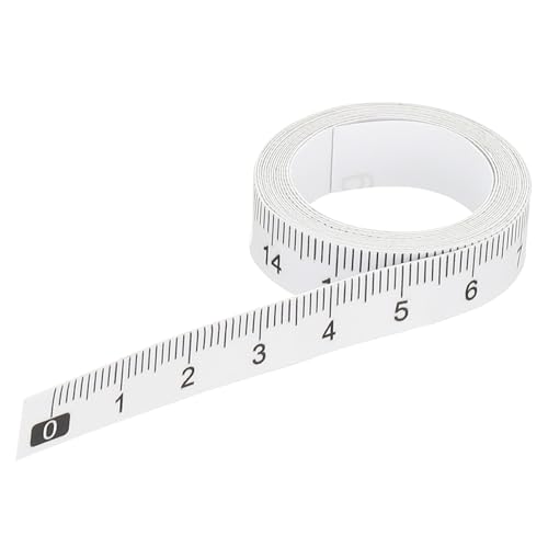 PATIKIL 粘着定規 100cm バックテープメジャーテープステッカーテープ 作業台 ミシン 製図台用防水透明テープ