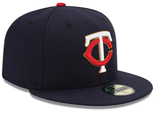 Image of New Era MLB 59FIFTY Team Color Authentic Collection Fitted On Field Game Cap Hat (7 7 /8, Minnesota Twins Alternate)