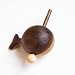 12.5cm Woodfish Knocks Real Solidwood Portable Desktop Decoration Small Ornaments