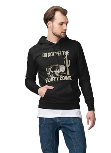 Don't Pet The Fluffy Cows, Yellowstone National Park Idaho Wyoming Monata Unisex Hoodie - NP34ALL