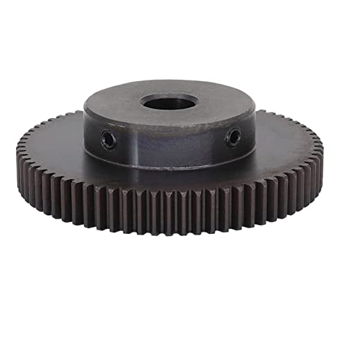 Engrenage 1M 80T anti-usure en acier au carbone alésage précis de 14 mm