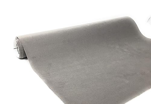 Image of Suede Fabric Wrap - Self Adhesive Film Sticker 8 x 55 Inches Silky Decal Sheet for Car Interior Furniture Upholstery DIY Elastic Stretch Peel and Stick Grey