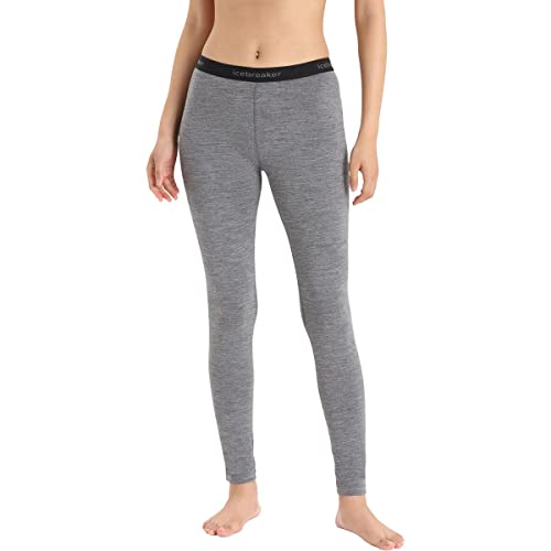 Icebreaker Merino Legging Thermique pour Femme 200 Oasis pour Temps Froid, Couche de Base en Laine