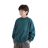 [Maplefea] 裏起毛キッズ 冬物 韓国発 オーリー保温素材 破れにく縫製 学童用 無地デザイン カラーバリエ5色 0-60cm 洗濯耐久仕様 男女兼用 通園服 キッズ向け 濃い緑 5x_l