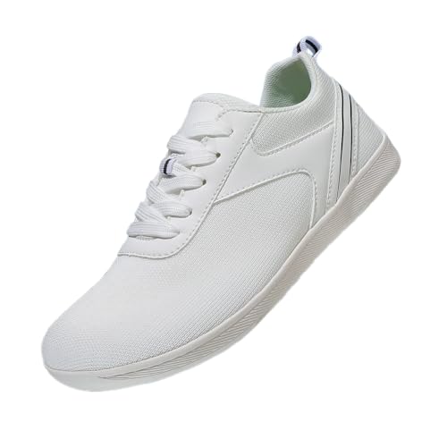 Generisch Zapatillas para hombre, color negro, para caminar, zapatillas de deporte para exteriores, cómodas, suela suave, zapatos descalzos, transpirables, antideslizantes, zapatillas de tenis para