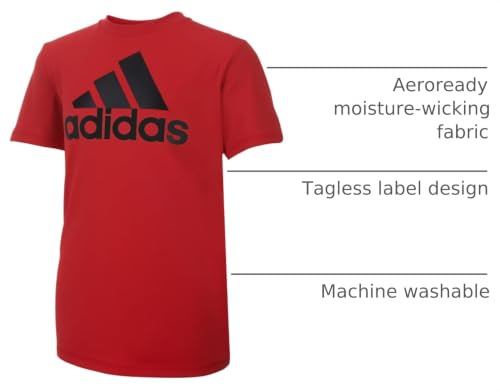 Image of adidas Boys' Stay Dry Climalite Short Sleeve T-Shirt