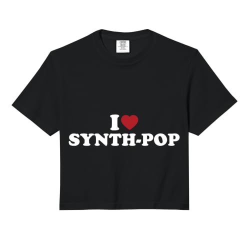 I Love Synth Pop 80s Electronic Crop Top