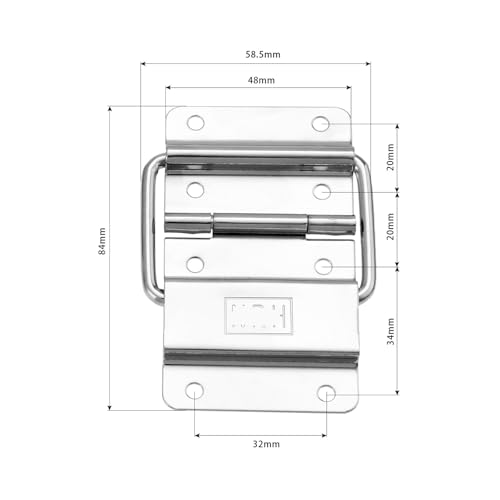 Support charnière armoire et accessoires de boîte à outils pour rangement de matériel