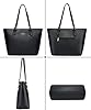 Vanessa & Melissa® Damen Shopper klassisch elegante Handtasche Henkeltasche Schwarz #1