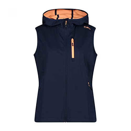 CMP Damen Softshell Hoodie Weste, blue-sunrise, 44