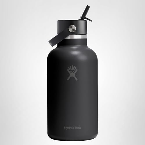 Hydro Flask 64oz Wide Mouth Insulated Water Bottle with Straw Lid — view 9