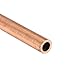 sourcing map 2Stk Rundrohr Schlauch Kupfer Gerades Rohr 300mm Länge mit Duktilität Wetterbeständigkeit 6mm OD 1mm Wandstärke