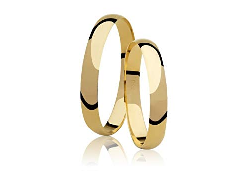 Par De Aliança Em Ouro 18k Peso Médio 3.0 Gramas (o Par)
