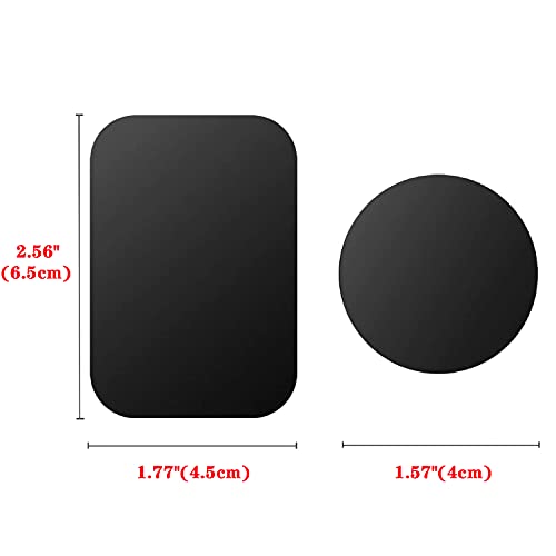 Pau1Hami1Ton S-07N-2 Adhesive Thin Metal Plates(Compatible With Magnetic Mounts),4 Piece Metal Plates For Phone Case,Metal Plate thumb #1