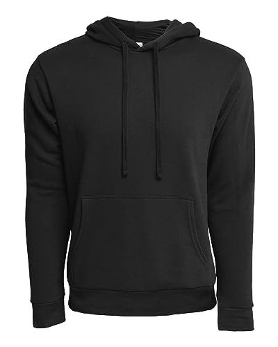 Sueded Black Hoodie by Next Level Apparel