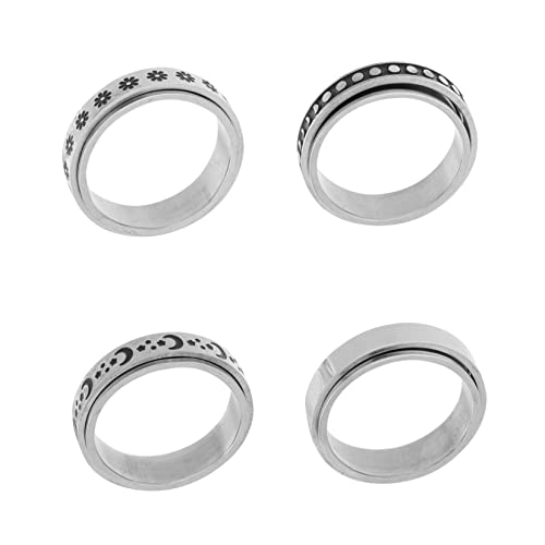 Bague en argent tournez l'anneau un cadeau d'anniversaire romantique pour fille