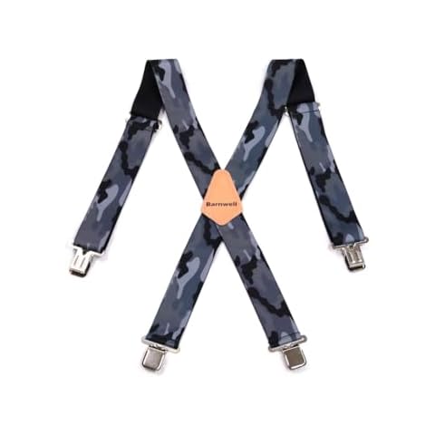 Barnwell Grey Camo Heavy Duty Suspenders Cover
