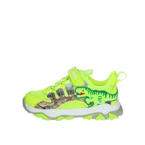 Baskets Bull Boys Bassa enfant chaussure basse jaune fluo DNAR5010