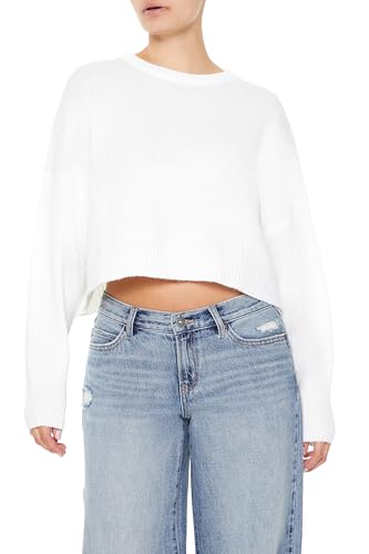 Forever 21 Women's Cropped Drop-Sleeve Sweater