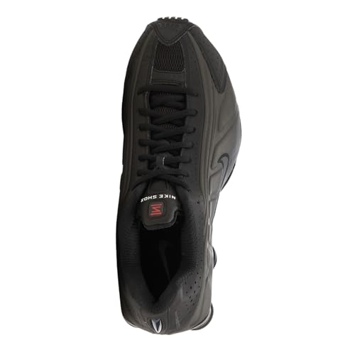 NIKE Femme Shox R4 Sneaker, Black/Bright Crimson, 39 EU
