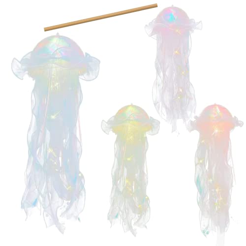 Plafonnier méduse suspendu lot de 4 lampes déco pour salon et chambre