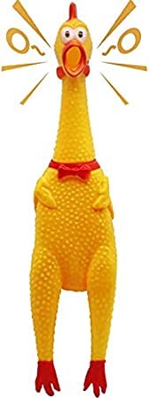 RvPaws Dogs Screaming Rubber Squaking Chicken Toy Novelty and Durable for All Breed Sizes Dogs Cats (Cock Toy) (B09YR3L4VK) Amazon Price History, Amazon Price Tracker