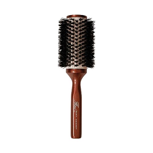 Cricket Fini Large Round Brush for Blow Out – Boar & Nylon Bristles for Smooth Styling, Ceramic Coated Barrel for Shine – Ideal Round Hair Brush for Blow Drying, Curling & Volume