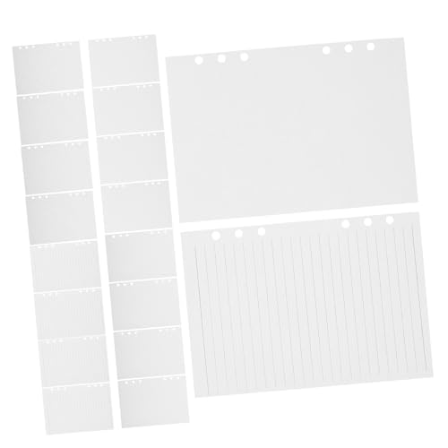 Papel color marfil UKCOCO de 6 anillas con 180 hojas para escritura