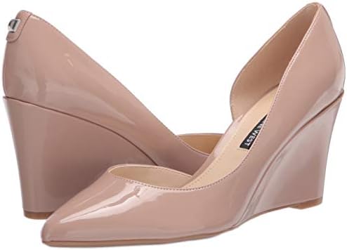 nude wedge pumps