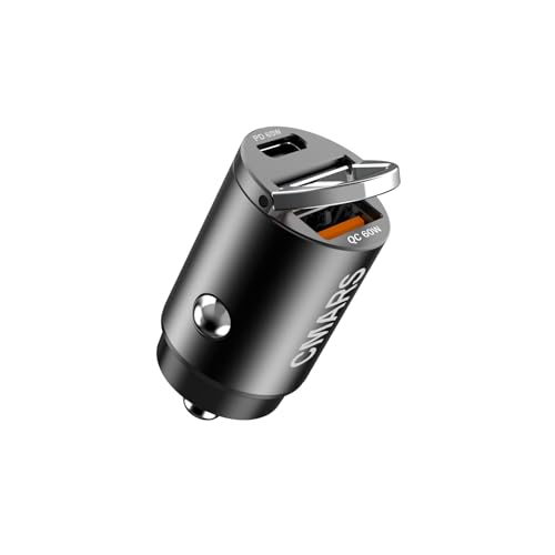 Chargeur de téléphone de voiture double port puissant et compact