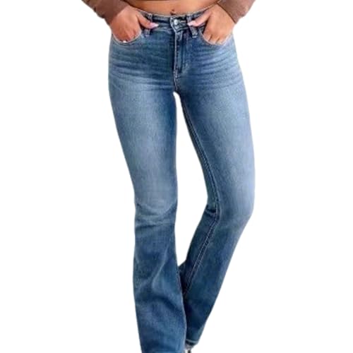 Bootcut Jeans for Women, High Waisted Stretch Skinny Jean Butt Lifting Denim Pants with Pockets