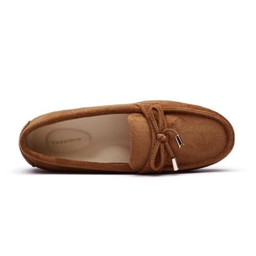 Image of Vespiero Loafers for Women Slip On Flats Comfortable Business Dressy Casual Non Slip Work Walking Office Loafers Shoes
