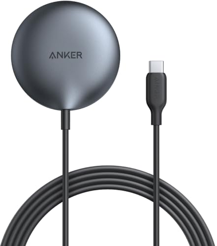 Anker MagGo Wireless Charger (Pad) 【Qi2対応 / マグネット式ワイヤレス充電器 / 15W】iPhone MagSafe対応 15 / 14 / 13 シリーズ ブラック