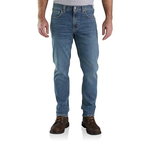 Carhartt Unisex Rugged Flex Relaxed Fit Low Rise 5-Pocket Tapered Jeans,...