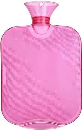 ZELKEY 1 PCS PVC Hot Water Bag for Pain Relief Transparent (purple)(2000 ML, 1) 1