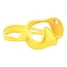 LAVEN Snorkel Diving Mask, 3D Tight Fit Foldable Anti Fog Tempered Glass Swim Goggles for Freediving (Yellow)